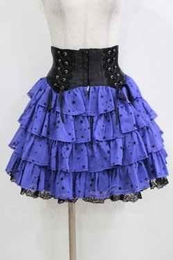 画像1: Angelic Pretty / Starryシフォンスカート Free ブルー H-26-02-04-035-AP-SK-NS-ZH
