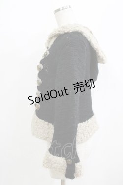 画像2: axes femme / ニットジャケット M ブラック H-26-02-04-037-AX-TO-NS-ZH