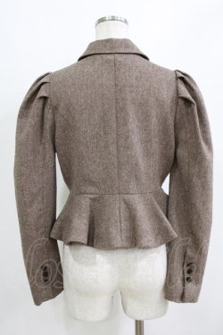 画像3: an another angelus / ペプラムツイードジャケット Free BROWN H-26-02-04-038-CA-JA-NS-ZH