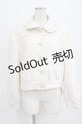 Ank Rouge / ビジューボタンコンパクトブルゾン M アイボリー H-26-02-04-040-CA-JA-NS-ZH