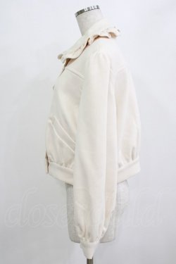 画像2: Ank Rouge / ビジューボタンコンパクトブルゾン M アイボリー H-26-02-04-040-CA-JA-NS-ZH