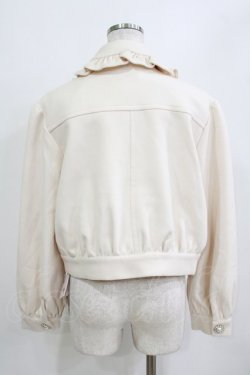 画像3: Ank Rouge / ビジューボタンコンパクトブルゾン M アイボリー H-26-02-04-040-CA-JA-NS-ZH