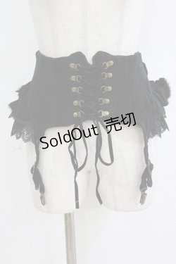 画像1: Hoshibako Works / リリィ・リドル ベストコルセット S ブラック H-26-02-04-044-LO-JA-NS-ZH