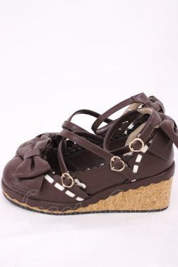 画像2: Angelic Pretty / Girlyコルク底シューズ M ブラウン H-26-02-04-1040-AP-SH-NS-ZH