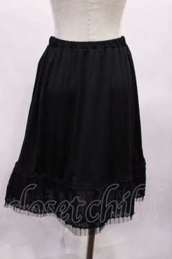画像2: axes femme / 裾レースペチコート M ブラック H-26-02-04-1017-AX-SK-NS-ZH