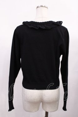 画像2: m petit by misako / TT*AOKフリルニットCD L ブラック H-26-02-04-1022-LO-TO-NS-ZH