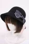 m petit by misako / AM*NIリボンメトロハット  ブラック H-26-02-04-1025-LO-AC-NS-ZH