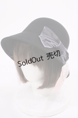 画像1: m petit by misako / AM*NIリボンメトロハット  ブラック H-26-02-04-1025-LO-AC-NS-ZH