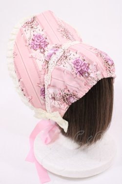 画像2: ALICE and the PIRATES / Queen's Coachボンネット  ピンク H-26-02-04-1026-PA-AC-NS-ZH