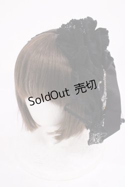 画像1: ALICE and the PIRATES / キャンベルローズカチューシャ  ブラック H-26-02-04-1028-PA-AC-NS-ZH