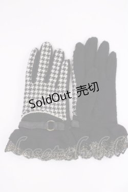 画像2: axes femme / 手袋セット  ブラック千鳥/ベージュ千鳥 H-26-02-04-1033-AX-ZA-NS-ZH