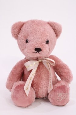 画像1: Maison de FLEUR / くまのぬいぐるみ「アプローズ」ちゃん  ローズカラー H-26-02-04-1036-LO-ZA-NS-ZH