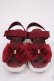 画像1: m petit by misako / リボンサンダル LL/24.5~25.0cm レッド H-26-02-04-1038-LO-SH-NS-ZH (1)
