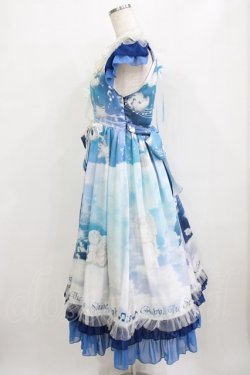 画像2: BABY,THE STARS SHINE BRIGHT / L'echelle de l'ange〜天使のセラピー〜柄フリルジャンパースカート Free ネイビー H-26-02-04-050-BA-OP-NS-ZH