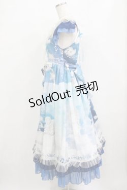 画像2: BABY,THE STARS SHINE BRIGHT / L'echelle de l'ange〜天使のセラピー〜柄フリルジャンパースカート Free ネイビー H-26-02-04-050-BA-OP-NS-ZH