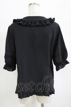 画像3: 幽三巷（海外ロリータブランド） / レーストリムブラウス M ブラック H-26-02-04-057-PU-BL-NS-ZH