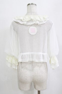 画像3: V.castle（海外ロリータブランド） / ドットチュールカーディガン M オフ H-26-02-04-058-PU-TO-NS-ZH