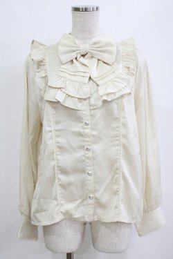 画像1: axes femme kawaii / ヴィンテージサテンブラウス M 生成り H-26-02-04-059-AX-BL-NS-ZH