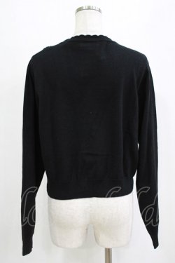 画像3: m petit by misako / AM*ハート透かしニットカーディガン L ブラック H-26-02-04-063-LO-TO-NS-ZH