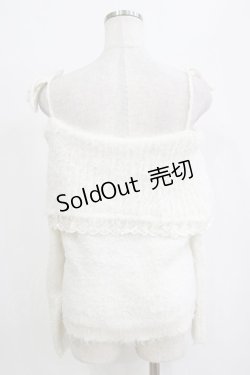 画像3: axes femme / オフショルダーフェザープルオーバー M オフ H-26-02-04-067-AX-TO-NS-ZH