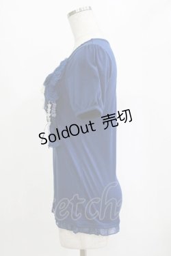 画像2: axes femme / ヨーク切替カットソー M ブルー H-26-02-04-070-AX-TO-NS-ZH