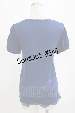 画像3: axes femme / ヨーク切替カットソー M ブルー H-26-02-04-070-AX-TO-NS-ZH