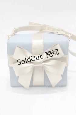 画像2: Fi.n.t / 多重リボンプレゼントBOXバッグ  L/BLUE H-26-02-04-073-CA-BG-NS-ZH