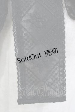 画像2: axes femme / レースリボンファーティペット  ブラック H-26-02-04-075-AX-ZA-NS-ZH