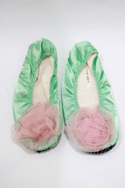 画像1: axes femme / ルームシューズ サイズ表記なし ミント H-26-02-04-080-AX-SH-NS-ZH