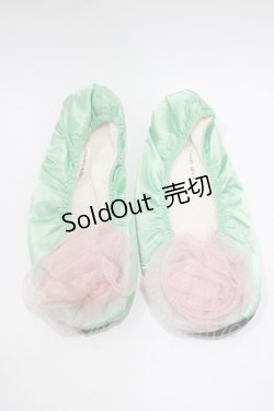 画像1: axes femme / ルームシューズ サイズ表記なし ミント H-26-02-04-080-AX-SH-NS-ZH