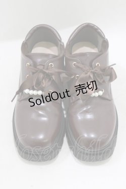 画像1: axes femme / レースアップシューズ L/24.5cm Dブラウン H-26-02-04-084-AX-SH-NS-ZH