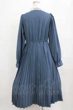 画像3: m petit by misako / AM*レースエリプリーツワンピース M ブルー H-26-02-04-012-LO-OP-NS-ZH