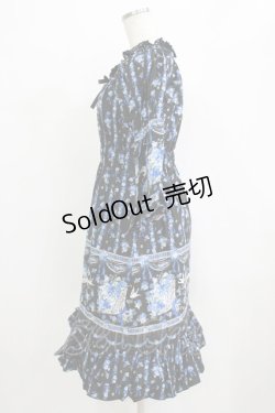 画像2: metamorphose / ことりブーケワンピース Free ブラック H-26-02-04-013-ME-OP-NS-ZH