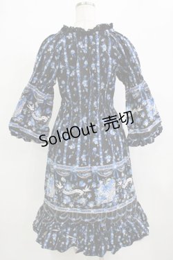 画像3: metamorphose / ことりブーケワンピース Free ブラック H-26-02-04-013-ME-OP-NS-ZH