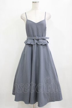 画像1: an another angelus / タックペプラムキャミワンピース Free BLUE GRAY H-26-02-04-014-CA-OP-NS-ZH
