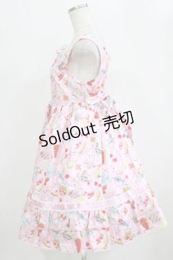 画像2: metamorphose / sweets collectionハイウエストジャンパースカート Free ピンク H-26-02-04-002-ME-OP-NS-ZH