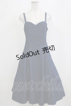 画像1: an another angelus / バックレースアップキャミワンピース Free インディゴ H-26-02-04-016-CA-OP-NS-ZH