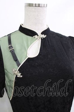 画像5: Luna's Journey（海外ロリータブランド） / チャイナ風ワンピース S ブラック/グリーン H-26-02-04-018-PU-OP-NS-ZH