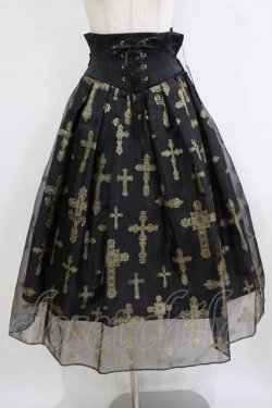 画像1: Angelic Pretty / Holy Rosaryスカート Free ブラック H-26-02-04-020-AP-SK-NS-ZH
