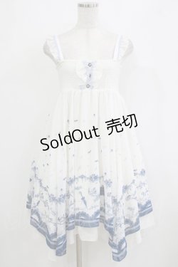 画像1: axes femme POETIQUE / アンブレラプリント2WAYワンピース M オフ/ブルー H-26-02-04-021-AX-OP-NS-ZH