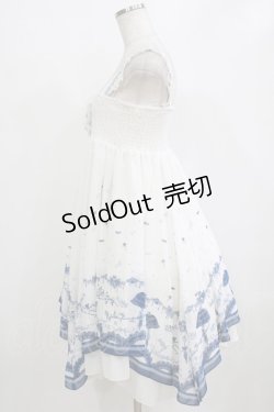 画像2: axes femme POETIQUE / アンブレラプリント2WAYワンピース M オフ/ブルー H-26-02-04-021-AX-OP-NS-ZH