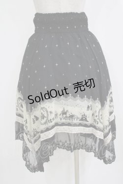 画像6: axes femme / メルヘンプリント2WAYスカート M ブラック H-26-02-04-022-AX-SK-NS-ZH