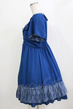 画像2: axes femme / はしごレースワンピース M ブルー H-26-02-04-023-AX-OP-NS-ZH