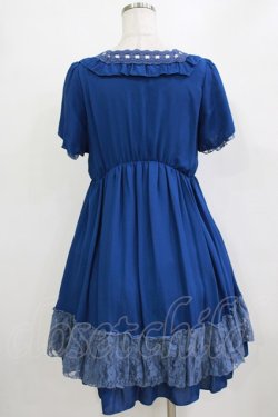 画像3: axes femme / はしごレースワンピース M ブルー H-26-02-04-023-AX-OP-NS-ZH