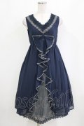 axes femme / シフォンリボンワンピース M ネイビー H-26-02-04-024-AX-OP-NS-ZH
