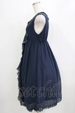 画像2: axes femme / シフォンリボンワンピース M ネイビー H-26-02-04-024-AX-OP-NS-ZH