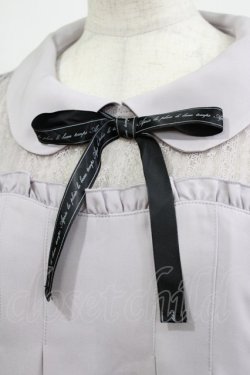 画像4: axes femme POETIQUE / メッセージリボンＡラインワンピース M ラベンダー H-26-02-05-1024-AX-OP-NS-ZH