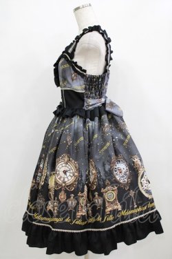 画像2: metamorphose / Clock Forest Night フリルジャンパースカート サイズ1 グレイッシュナイト(Grayish Night) H-26-02-05-1003-ME-OP-NS-ZH