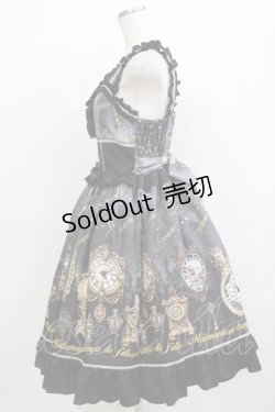 画像2: metamorphose / Clock Forest Night フリルジャンパースカート サイズ1 グレイッシュナイト(Grayish Night) H-26-02-05-1003-ME-OP-NS-ZH