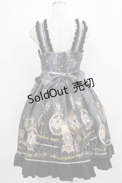 画像3: metamorphose / Clock Forest Night フリルジャンパースカート サイズ1 グレイッシュナイト(Grayish Night) H-26-02-05-1003-ME-OP-NS-ZH